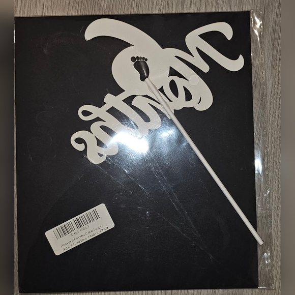 Gold Glitter 6 Months Cake Topper - Half Year Cake Topper, 1/2 Birthday Cake Top - Picture 6 of 6